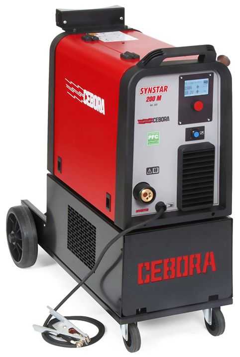 Cebora 322.01 Synstar 200М + Горелка CEBORA PROFESSIONAL 3м Полуавтоматическая сварка MIG/MAG и MMA фото, изображение