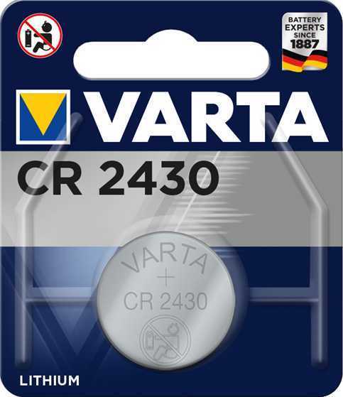 Батарейка Varta ELECTRONICS CR2430 BL1 Lithium 3V (6430) (1/10/100) Элементы питания (батарейки) фото, изображение