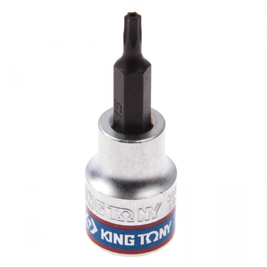 Насадка (бита) торцевая 3/8", TORX, T15, L = 50 мм, с отверстием KING TONY 302715 Насадки фото, изображение