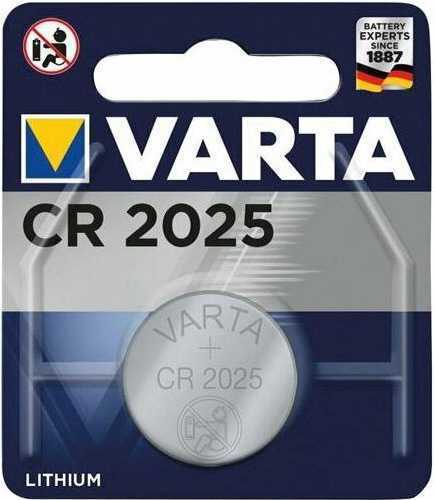 Батарейка Varta ELECTRONICS CR2025 BL1 Lithium 3V (6025) (1/10/100) Элементы питания (батарейки) фото, изображение