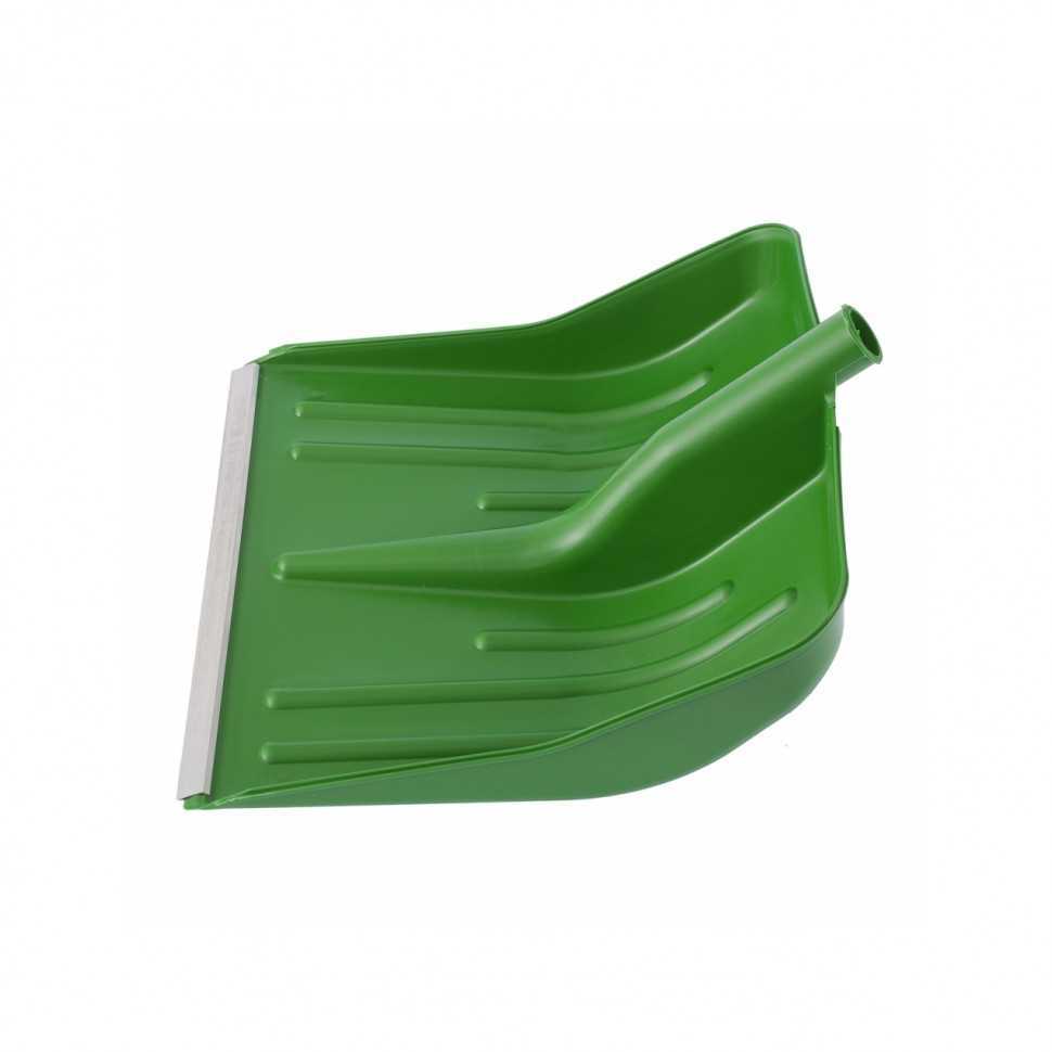 Лопата для уборки снега пластиковая, зеленая, 420 х 425 мм, без черенка, Россия, Сибртех Лопаты снеговые фото, изображение