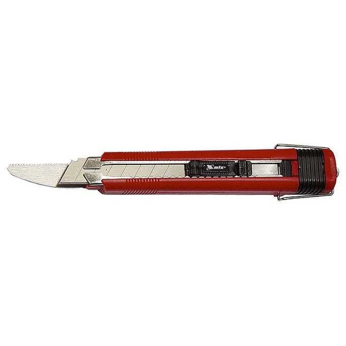 Нож, 18 мм, два выдвижных лезвия и пилка Matrix Ножи строительные фото, изображение