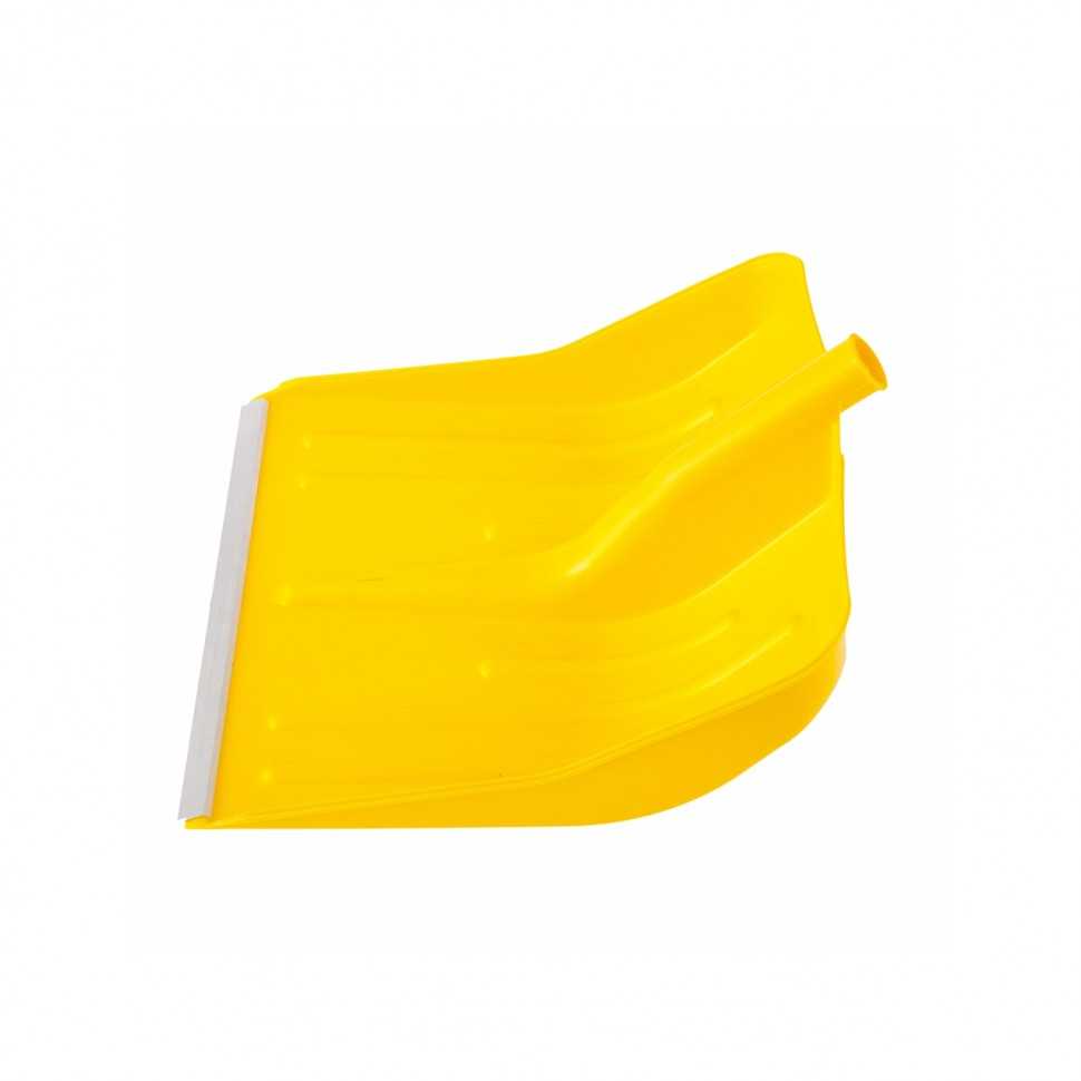 Лопата для уборки снега пластиковая, желтая, 420 х 425 мм, без черенка, Россия, Сибртех Лопаты снеговые фото, изображение
