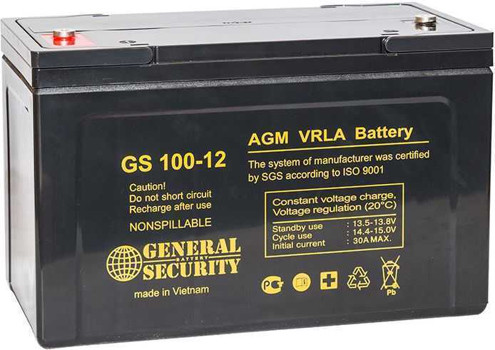 General Security GS 100-12 Аккумуляторы фото, изображение