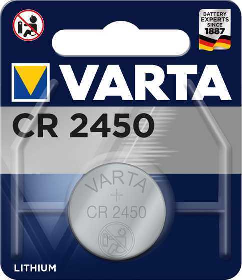 Батарейка Varta ELECTRONICS CR2450 BL1 Lithium 3V (6450) (1/10/100) Элементы питания (батарейки) фото, изображение